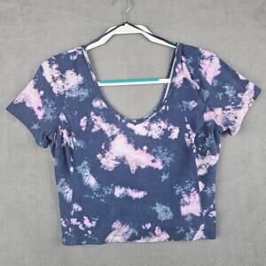 Lululemon Align Tie Dye Scoop Neck Shirt Top Size 10 Activewear